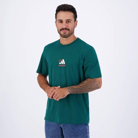 Camiseta Adidas Gráfica Pizza Verde