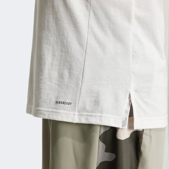 Camiseta Adidas Logo Camuflada Masculina