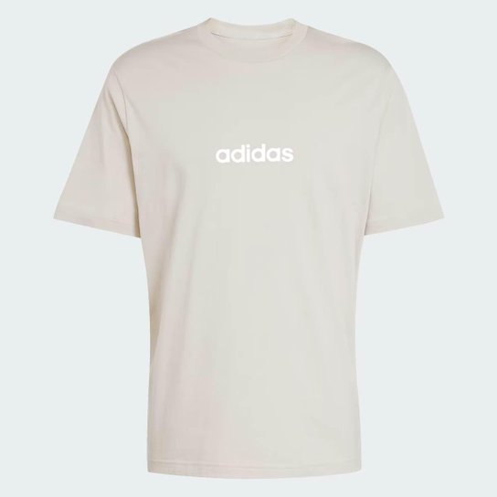 Camiseta Adidas Logo Linear Bege