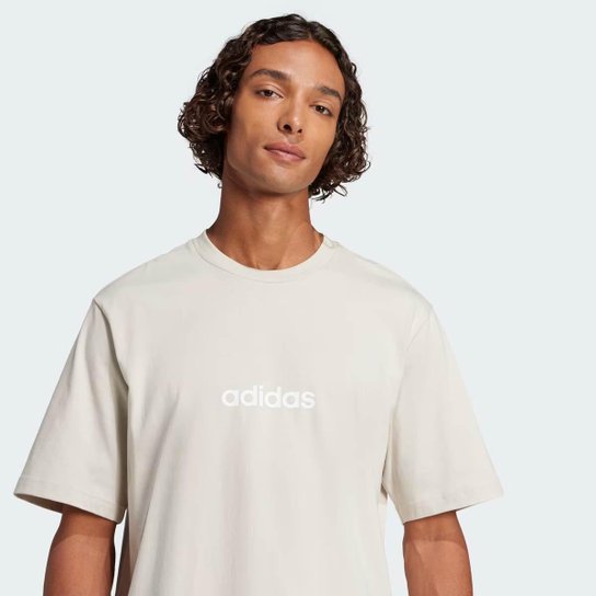 Camiseta Adidas Logo Linear Bege