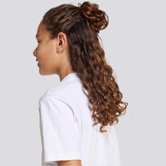 Camiseta Adidas Logo Linear Juvenil Branca