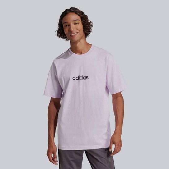 Camiseta Adidas Logo Linear Lilás