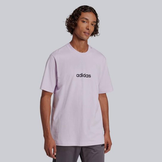Camiseta Adidas Logo Linear Lilás