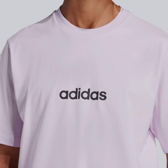 Camiseta Adidas Logo Linear Lilás