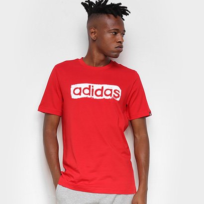 camiseta adidas logo linear