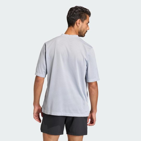 Camiseta Adidas Malha Elástica D4T Primelift Essentials Workout Masculina