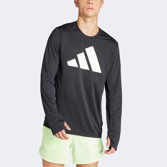 Camiseta Adidas Manga Longa Run It Masculina