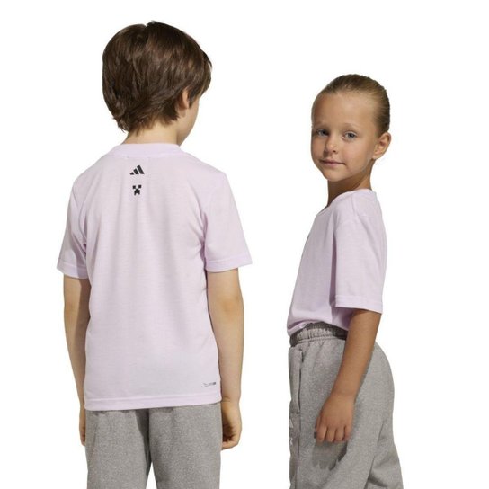 Camiseta Adidas Minecraft Training Infantil - Lilás 9-10