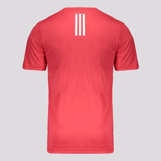Camiseta Adidas Own The Run 3S Vermelha