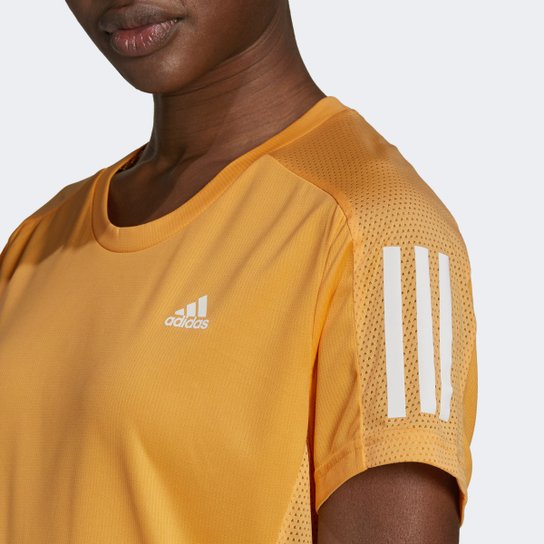 Camiseta Adidas Own The Run Feminina - Laranja