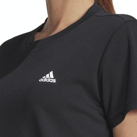 Camiseta Adidas Polyester Sport Preto Feminino