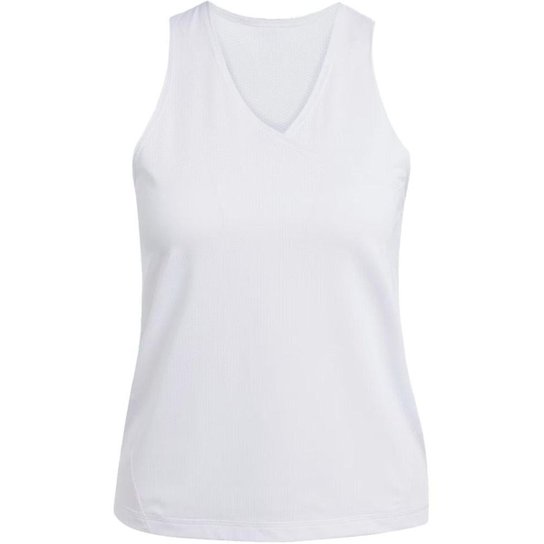 Camiseta Adidas Regata Tênis Club Branca Feminina