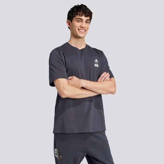 Camiseta Adidas Star Wars Cinza Escuro