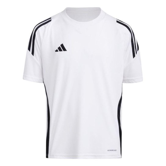 Camiseta Adidas Tiro 24 Infantil - Branco 9-10