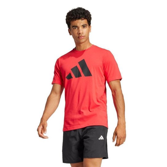 Camiseta Adidas Treino Manga Curta Logo Masculina