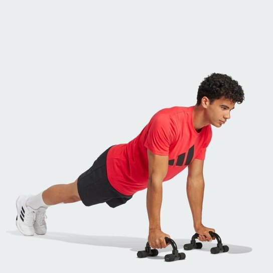 Camiseta Adidas Treino Manga Curta Logo Masculina