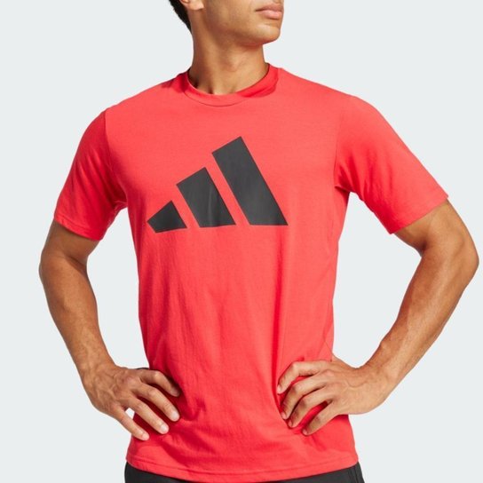 Camiseta Adidas Treino Manga Curta Logo Masculina