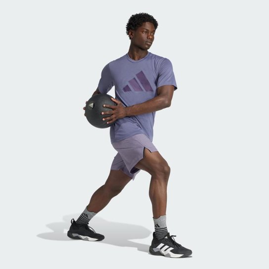 Camiseta Adidas Treino Manga Curta Logo Masculina