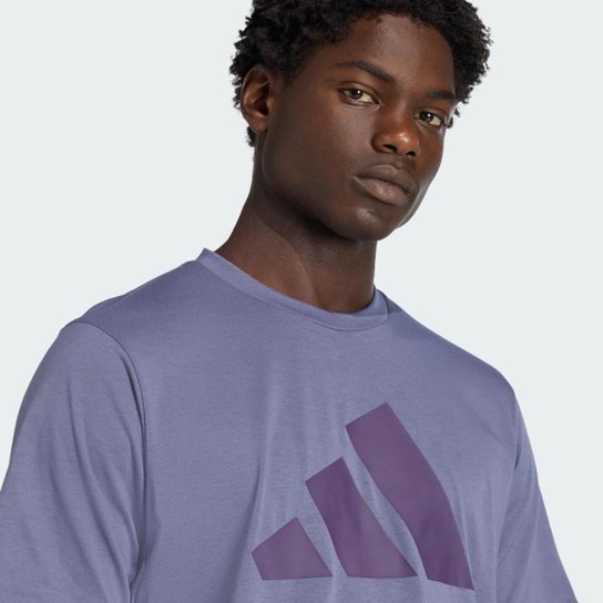 Camiseta Adidas Treino Manga Curta Logo Masculina