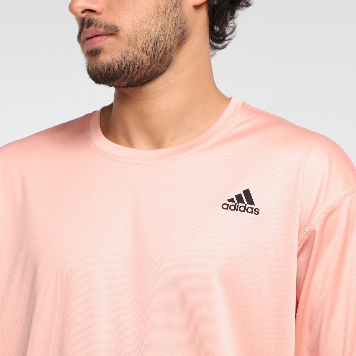 camiseta adidas rosa masculina