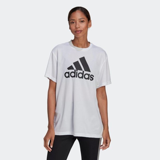 Camiseta AEROREADY Designed To Move Boyfriend-Rosa Adidas