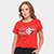 Camiseta Baby Internacional Clássica Feminina - Vermelho