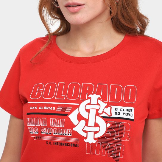 Camiseta Baby Internacional Clássica Feminina