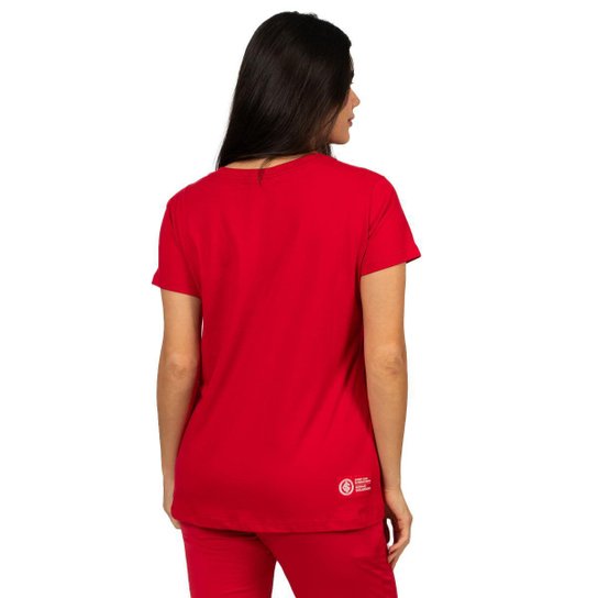 Camiseta Baby Look Futebol Feminina Internacional Oficial Classic