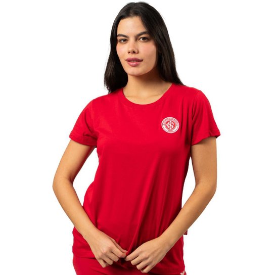 Camiseta Baby Look Futebol Feminina Internacional Oficial Classic