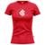 Camiseta Baby Look Internacional Paixão da Torcida Feminina - Vermelho