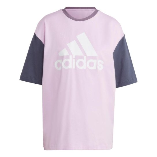 Camiseta Boyfriend Essentials Big Logo-Rosa Adidas