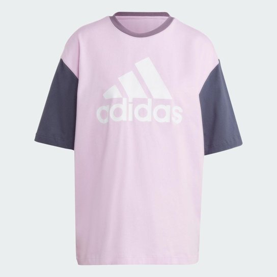 Camiseta Boyfriend Essentials Big Logo-Rosa Adidas
