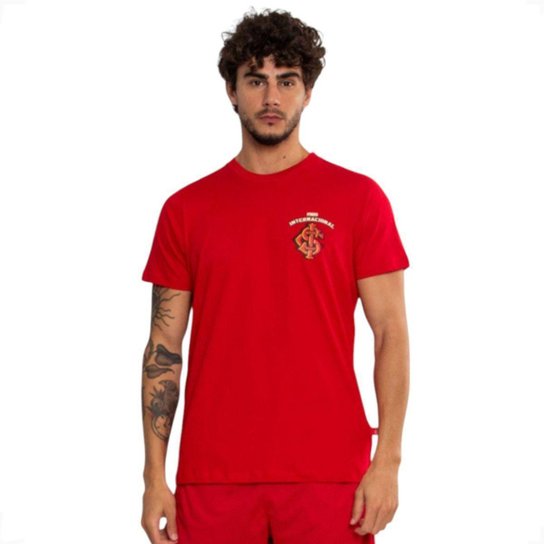 Camiseta Clássica Internacional Oficial Saci Masculina