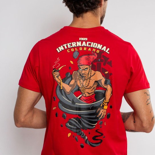 Camiseta Clássica Internacional Oficial Saci Masculina