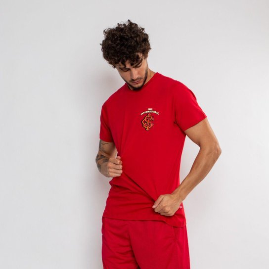 Camiseta Clássica Internacional Oficial Saci Masculina