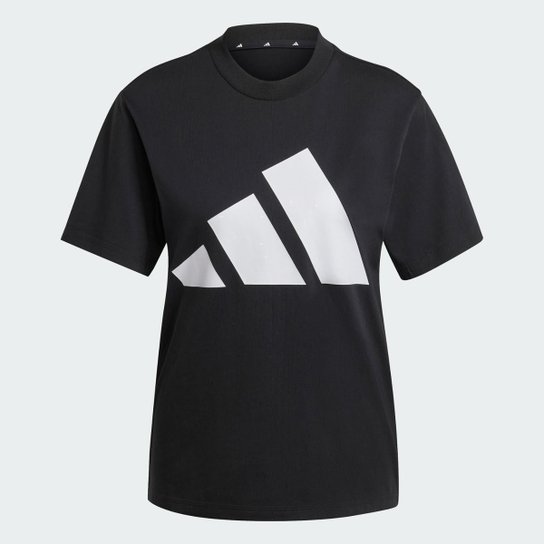 Camiseta Essentials de Algodão com Logotipo Grande Adidas Feminina