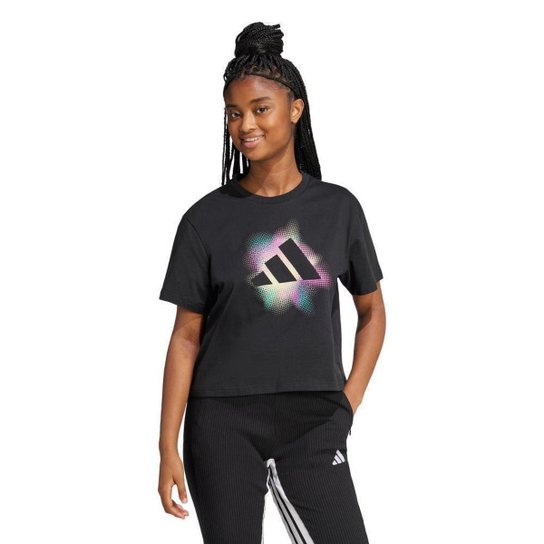 Camiseta Estampada Dance Adidas Feminina