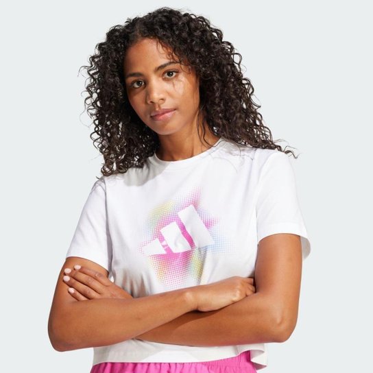 Camiseta Estampada Dance Adidas Feminina