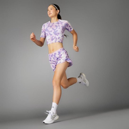 Camiseta Estampada Own the Run Três Listras - Adidas IN1456