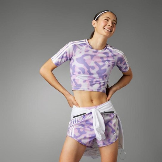 Camiseta Estampada Own the Run Três Listras - Adidas IN1456