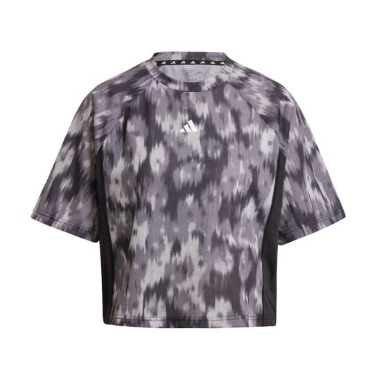 Camiseta Estampada Train Essentials Flower Tie-Dye Adidas Feminina