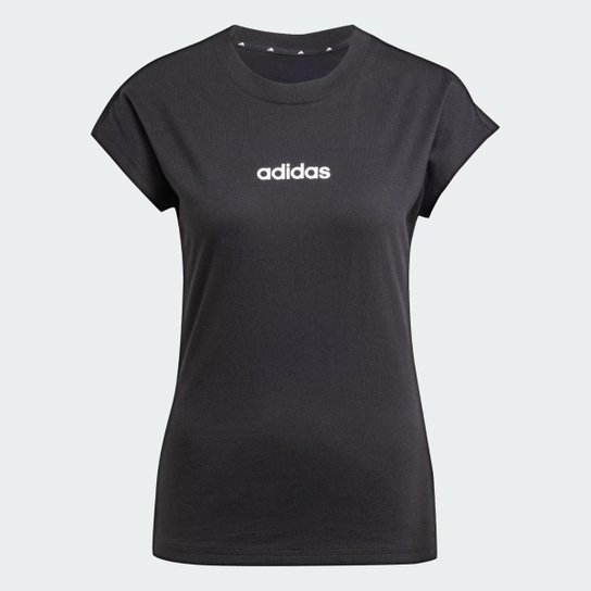 Camiseta Feminina Adidas Essentials Linear - Algodão JC8238