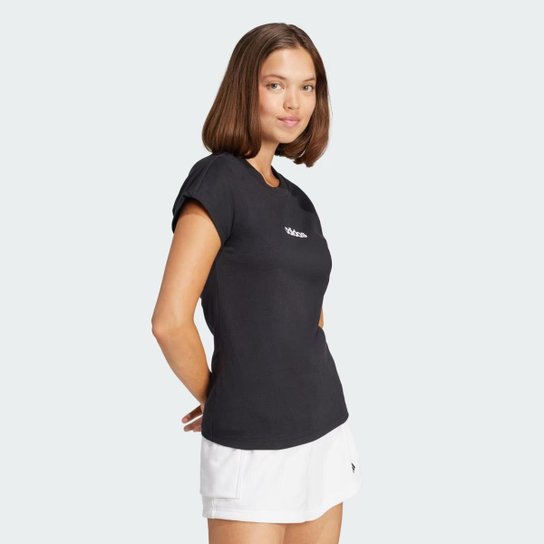 Camiseta Feminina Adidas Essentials Linear - Algodão JC8238