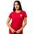 Camiseta Feminina Internacional Baby Look Esportiva Colorado - Vermelho