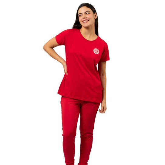 Camiseta Feminina Internacional Baby Look Esportiva Colorado