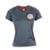 Camiseta Futebol Feminina Baby Look Internacional Torcedora Dry - Cinza