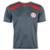 Camiseta Futebol Internacional Masculina Torcedor Dry - Cinza+Vermelho