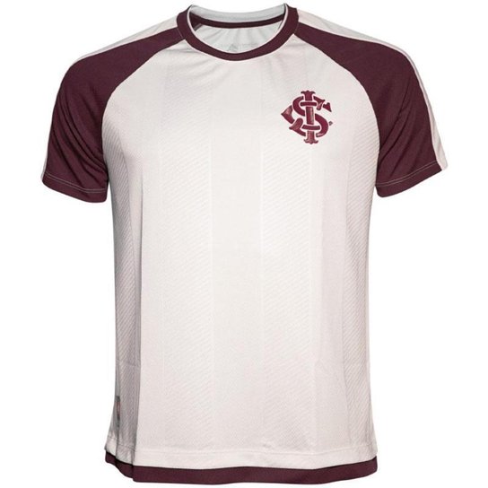 Camiseta Internacional Historic Vinho Branca Masculina