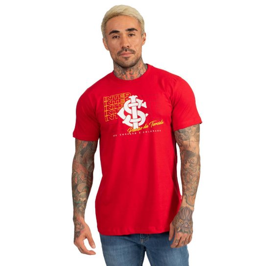 Camiseta Internacional Oficial Classic Torcedor Algodão Masculina