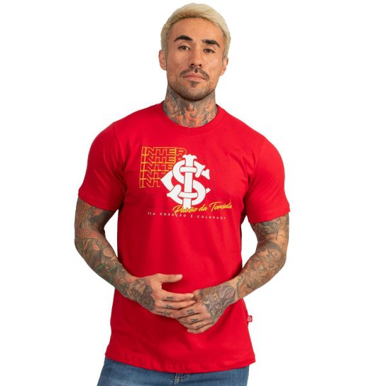 Camiseta Internacional Oficial Classic Torcedor Algodão Masculina